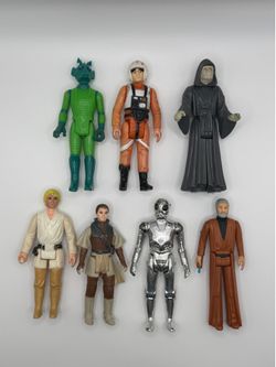 Vintage Kenner Star Wars Action Figure Lot – 7 Loose Figures – Original 1977–1984