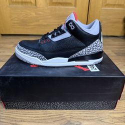 Air Jordan 3 “Black Cement” 2018 Size 8.5M