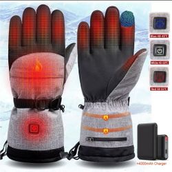Winter Heated Gloves with Rechargeable Lithium-Ion Battery fits L or XL 