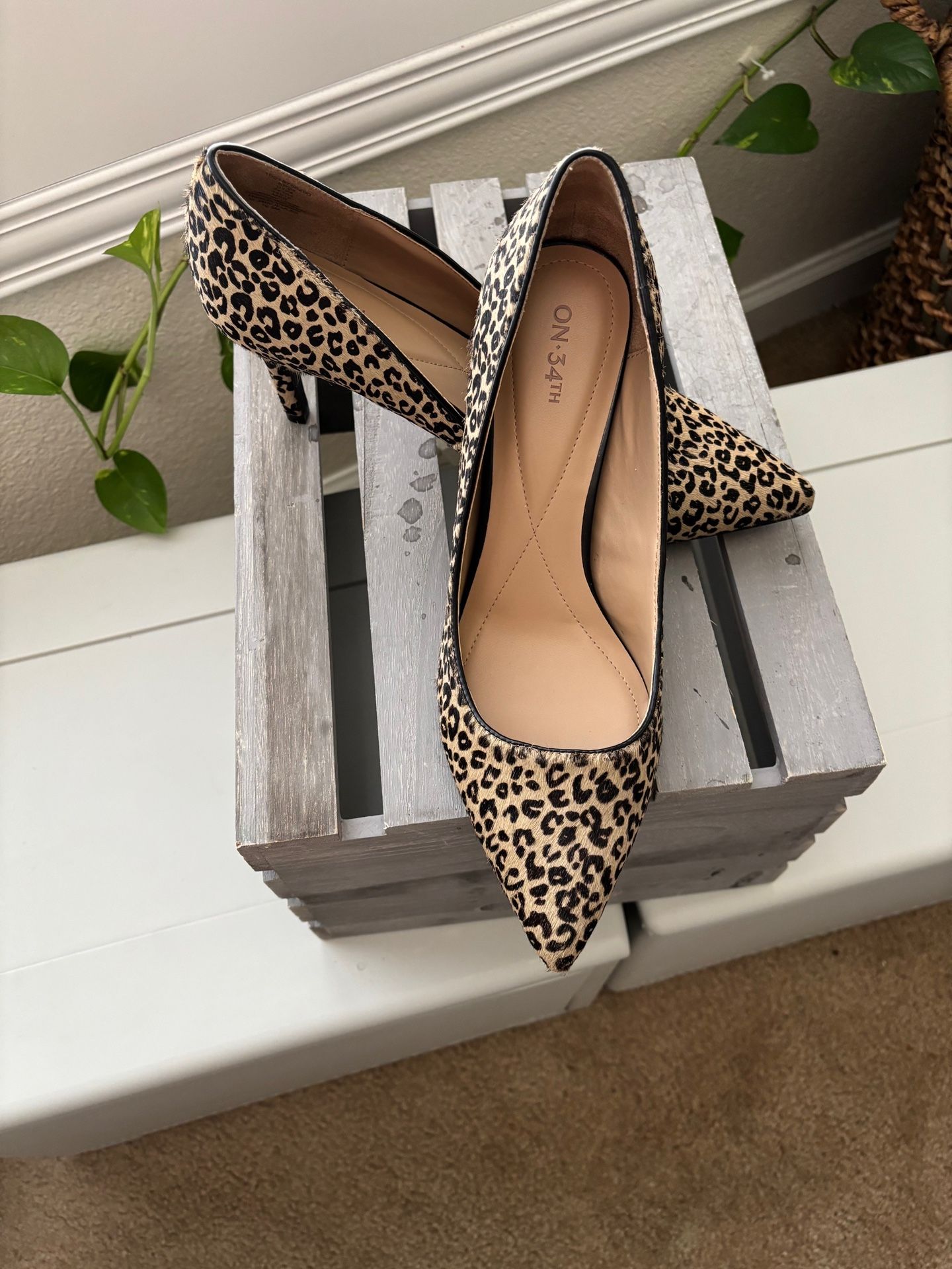 Women's Leopard Kitten Heels 