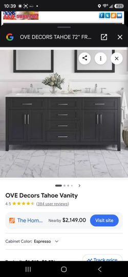 72" Double Sink Vanity