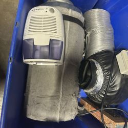 Grow Kit Exhauste Fan , Filter,and dehumidifier