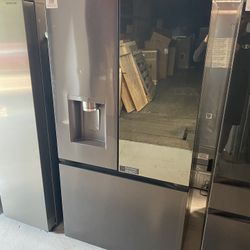 Black Stainless Steel 26 Cu. Ft. InstaView Counter Depth French Door Refrigerator 