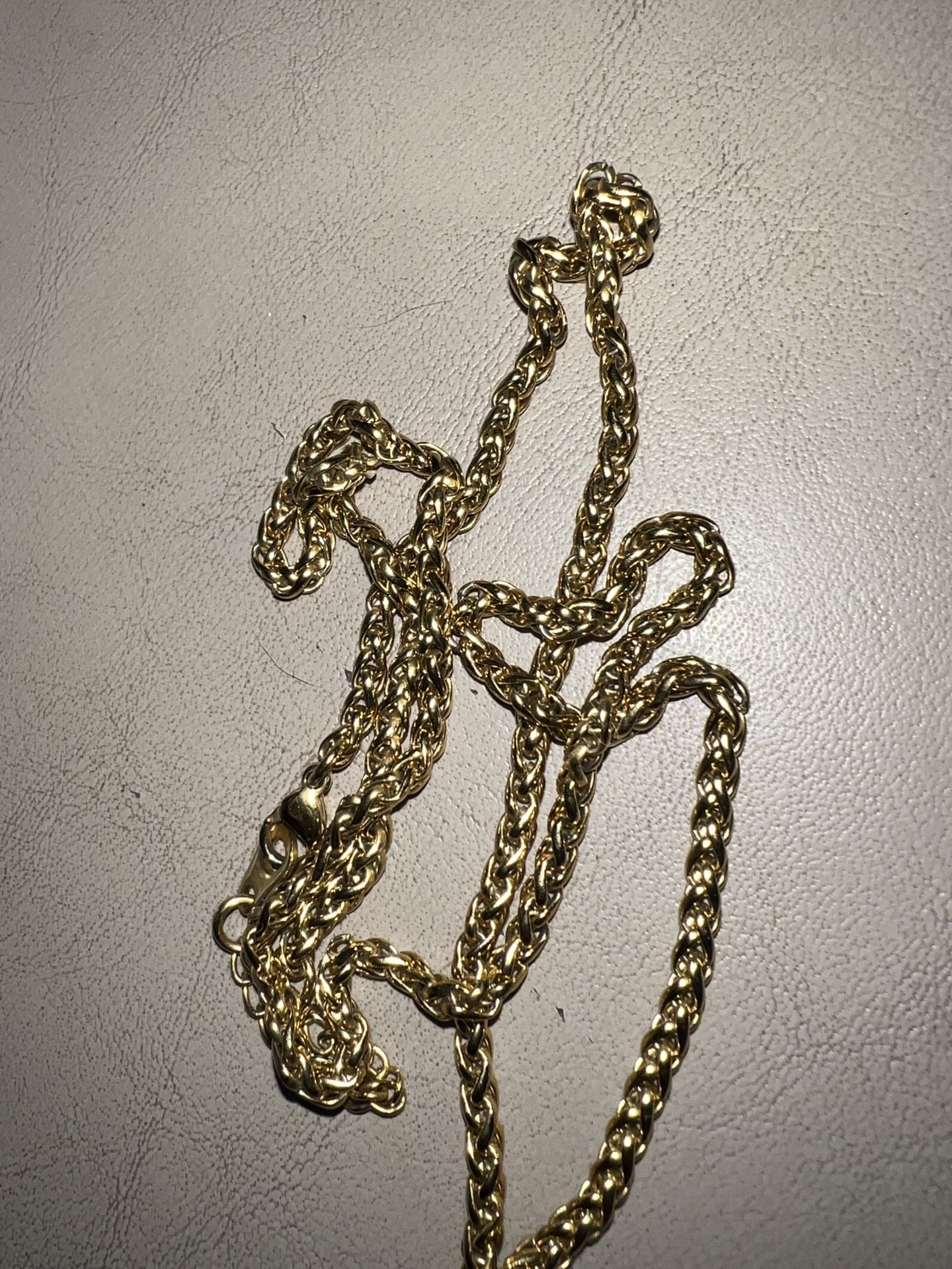 Gold Plated Stainless Steel Chain 24”