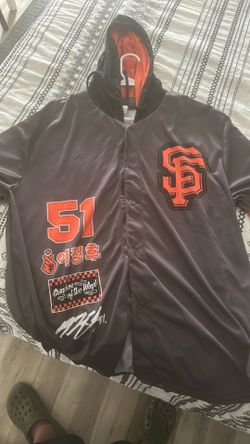 SF Giants hooded long sleeve JH Lee