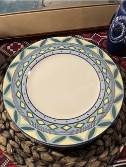 Vintage Retro Set Of 3 Coventry Aegean Stoneware Dinner Plate.