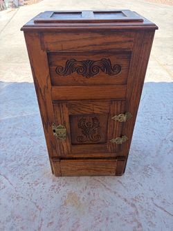 Vintage Oak Ice Box