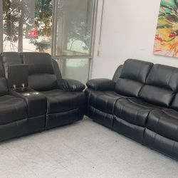 BRAND NEW 2 PIECES RECLINERS COUCH SET