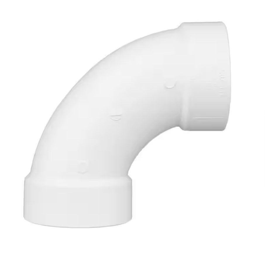 4in 90 Degrees PVC 