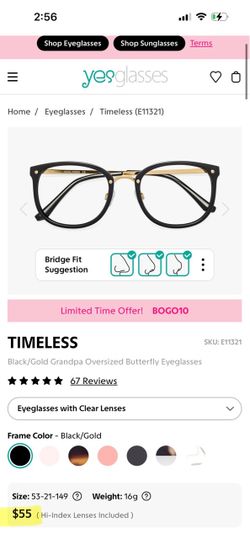 Women fashion eyeglasses