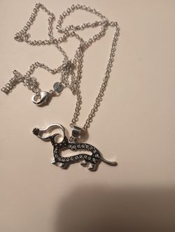 Dachshund Silver Necklace