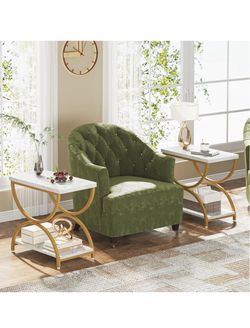 All new set of 2 2 tiers end table rectangular