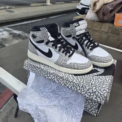 Air Jordan 1 Retro White Concrete Size 7