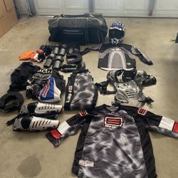 Motocross Gear And Bag $100