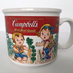 Vintage 1993 Campbell's Soup M'm M'm! Good! Children in Garden West Wood