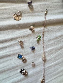 Pandora charms and bracelet