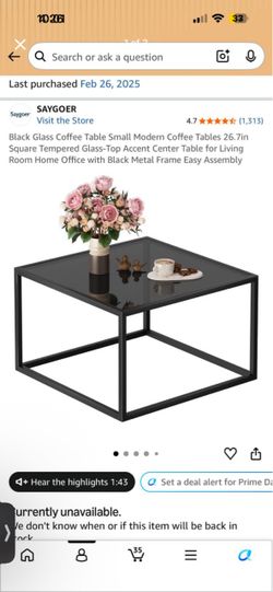 Coffee table