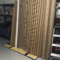 Heavy Duty round cardboard tubes for shipping or storing fishing rods