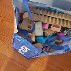 Wooden Dollhouse and furniture