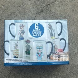New Signature 6 Animal Character Mug Set