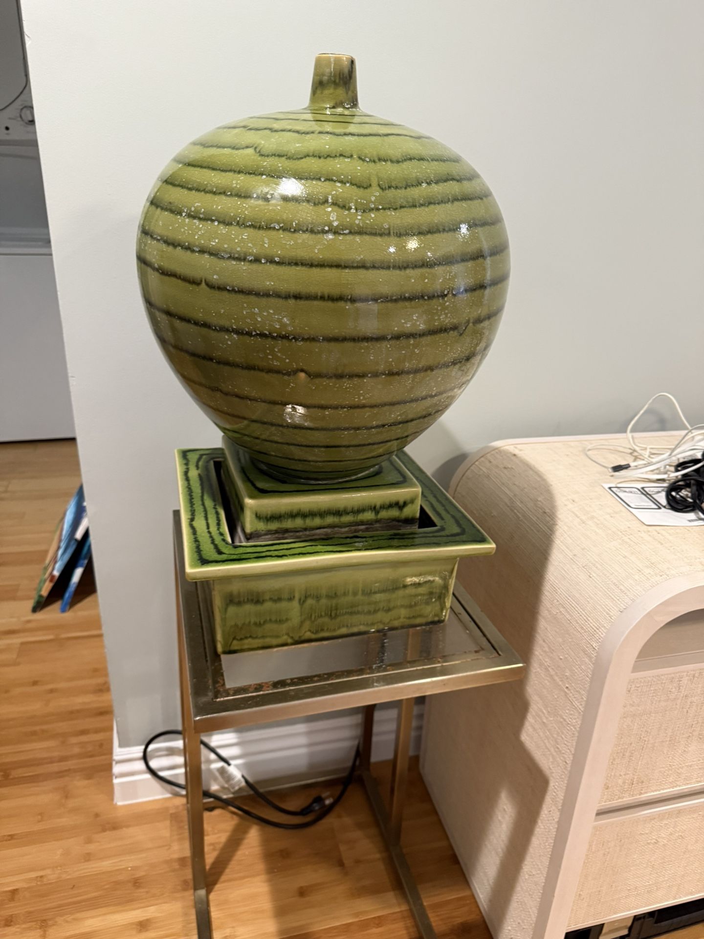 Z Gallerie Water Fountain + Table – $100