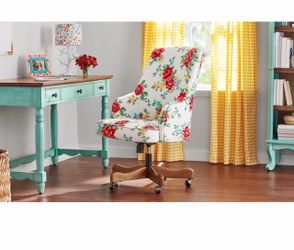 The Pioneer Woman Vintage Floral WhiteOffice Chair