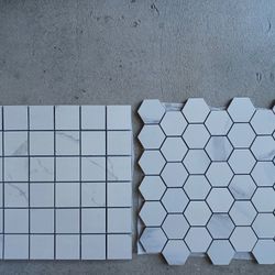 White 2" Mosaic