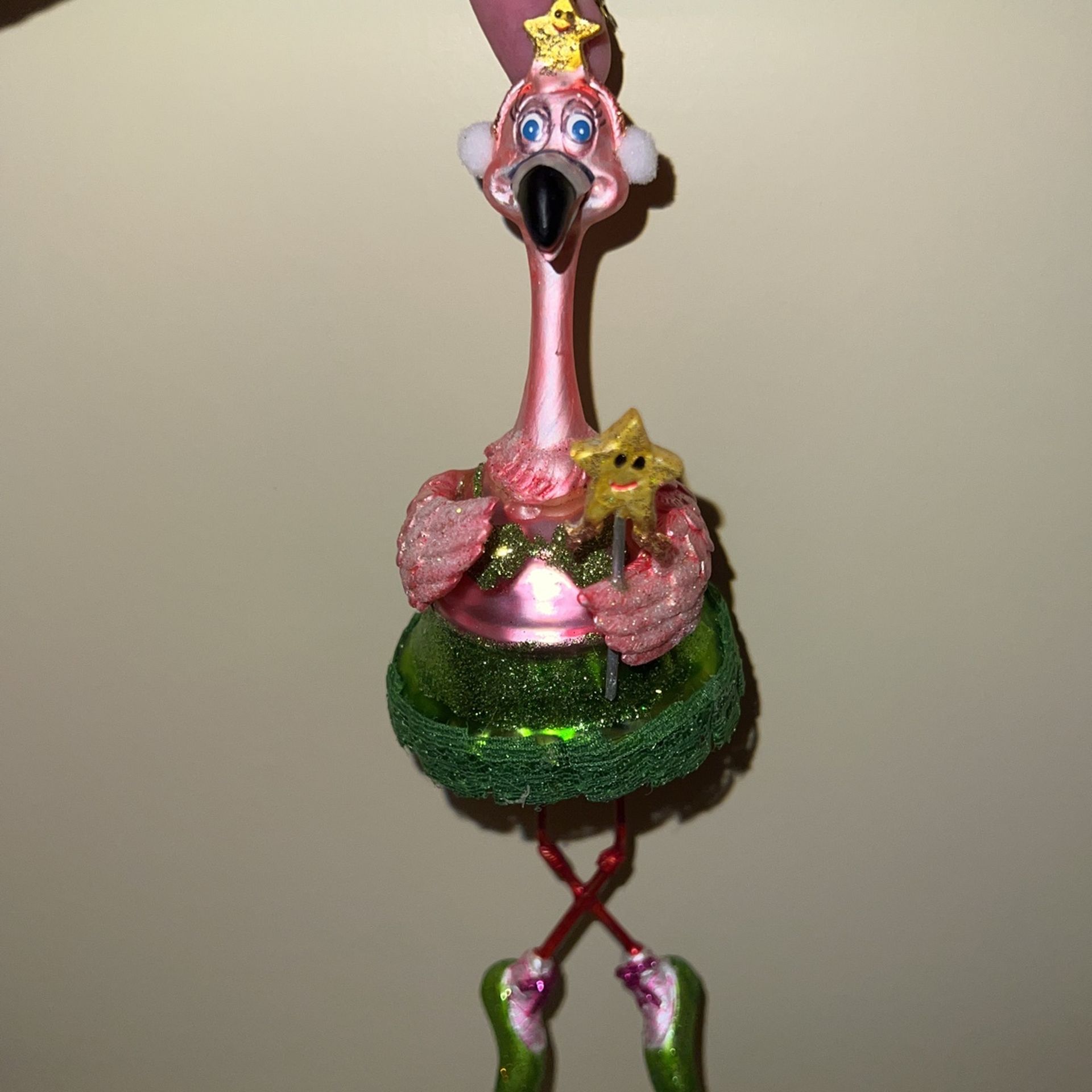Ballerina Flamingo Ornament