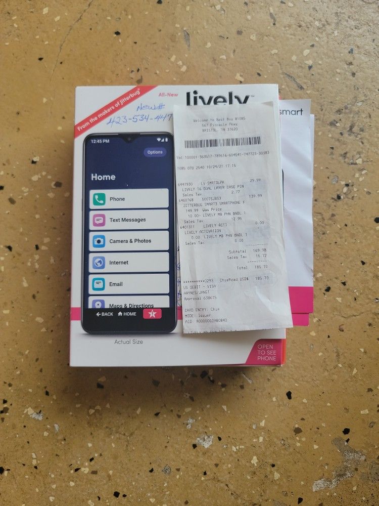 Lively Jitter Bug Cell Phone