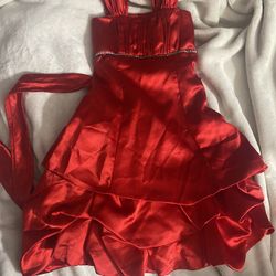 Girls Red Dress 