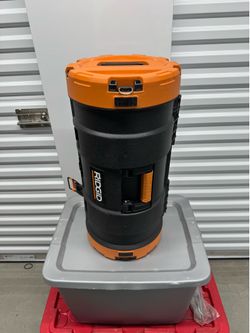 Rigid toolbox with tools