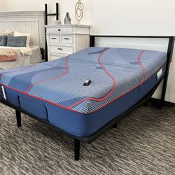 Adjustable Bed Frame & Sealy Mattress