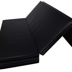 Black Foldable 6 section Tumble Mat