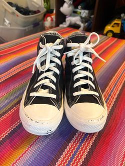Converse Renew Black Life’s Too Short To Waste High Tops women’s 8