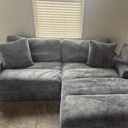 Aspen Charcoal 86'' Right Arm Facing Chofa