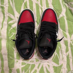 Men's Air Jordan Retro 1 Low Casual Shoes White/Black/Varsity Red/White 