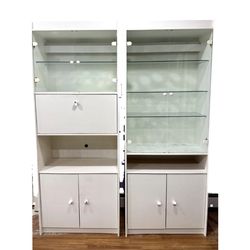 Curio Display Cabinet with Glass Shelves (China Cabinet) (Hutch) (Display Cabinet)