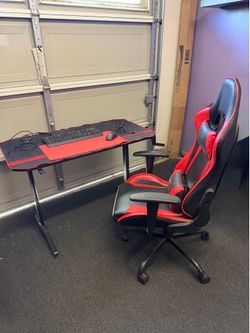 Desk and chair