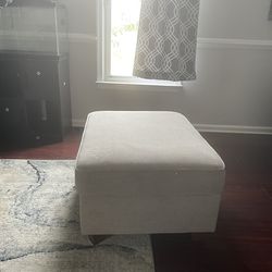 Beige 3 seated sofa with accent piece