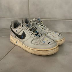 Air Force 1 Paint Splatter Grey