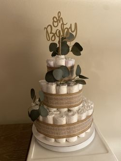 Custom Made 3 Tier Diaper Cake