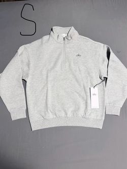 alo gray quarter zip