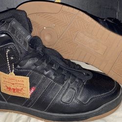 Levi's Mens Black Hightop Sneaker Shoe Size 10.5 (READ DESC