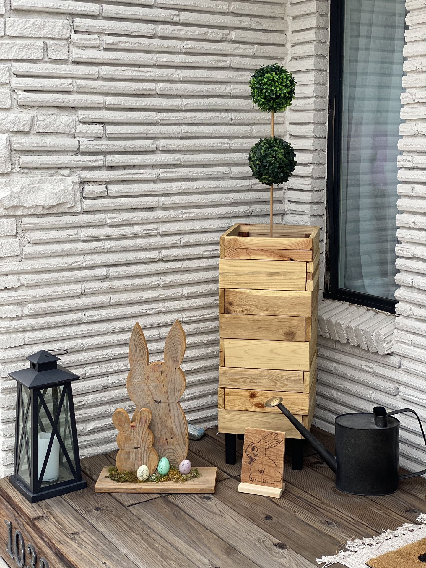Plant Stand With Greenery