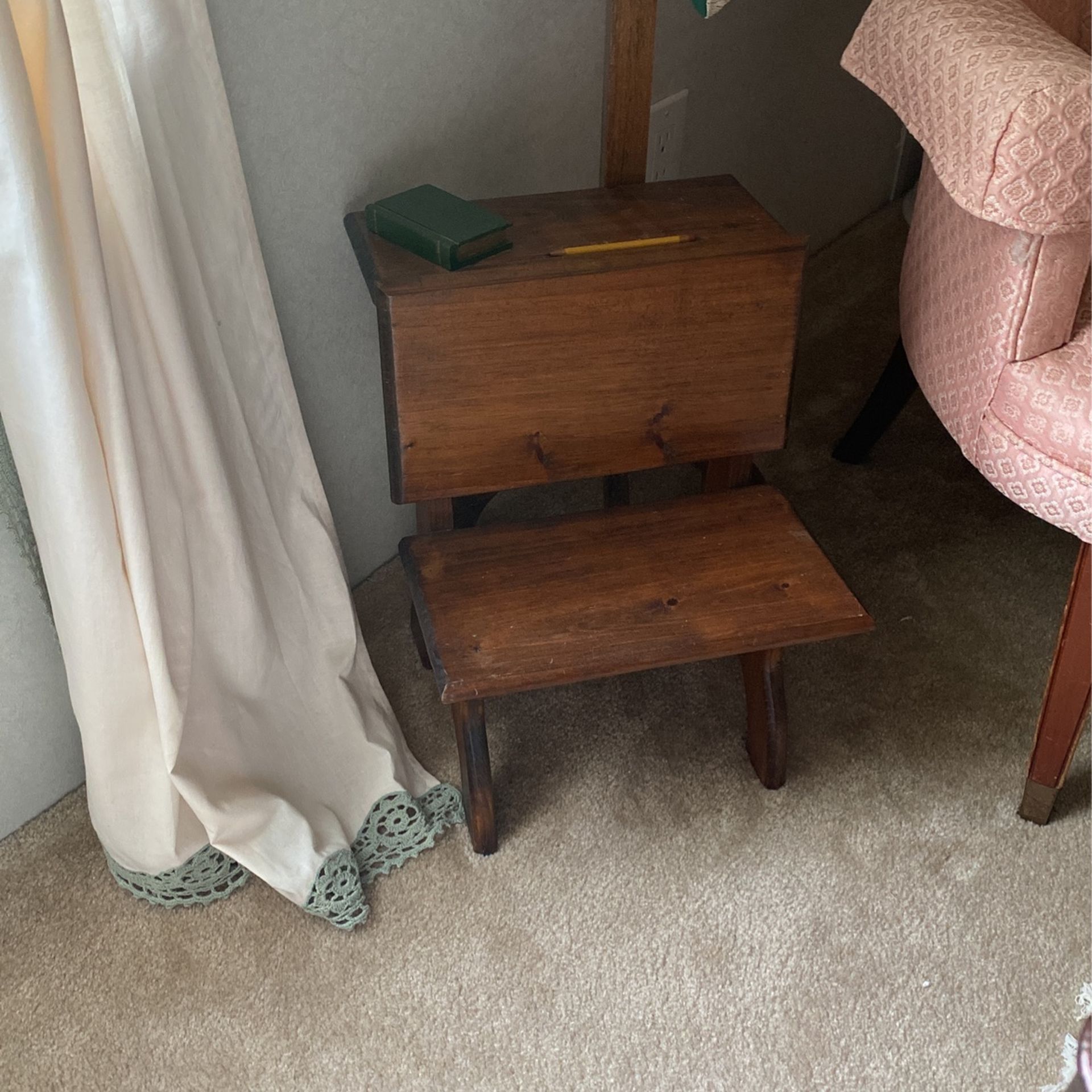 Mini Wooden Antique Desk