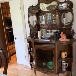 Antique 1920’s Mirrored Bar Cabinet?