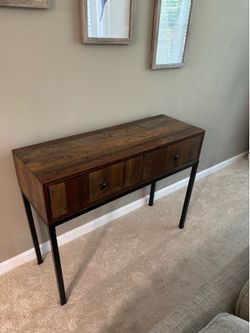 Wood console