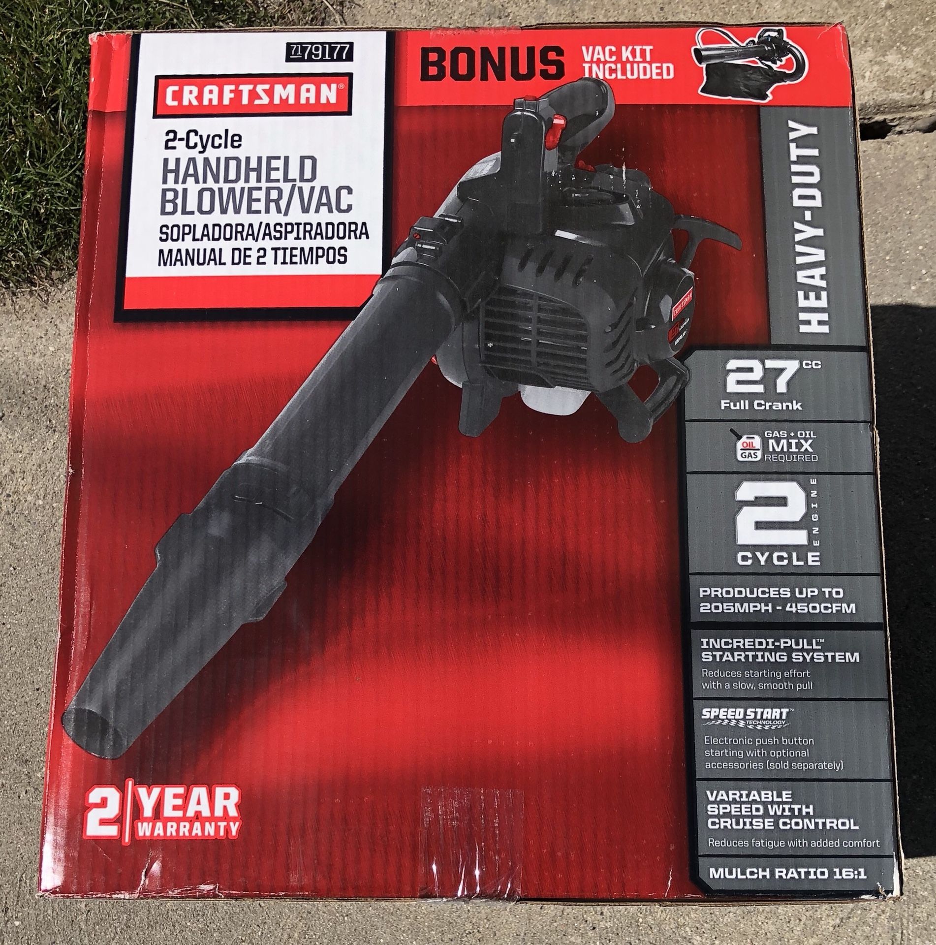 Craftsman 27cc sale blower vacuum