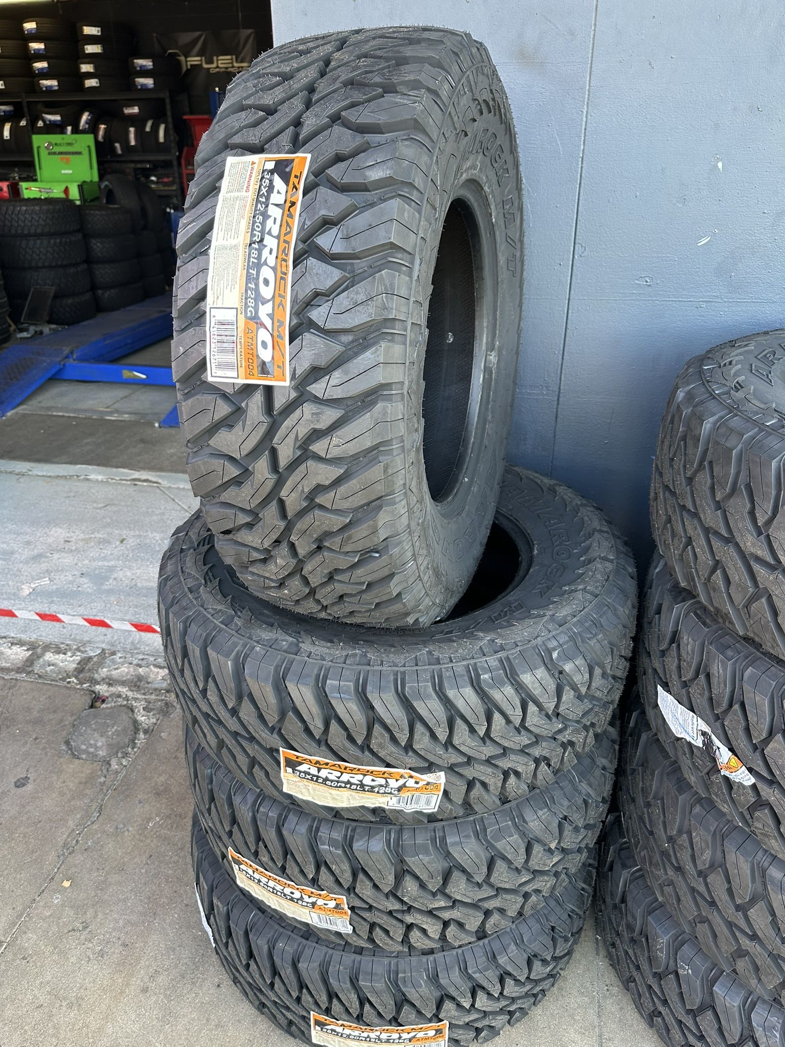 35x12.50r18 New Set Of MT Tires Installed