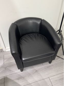 Faux leather club chair,modern chair